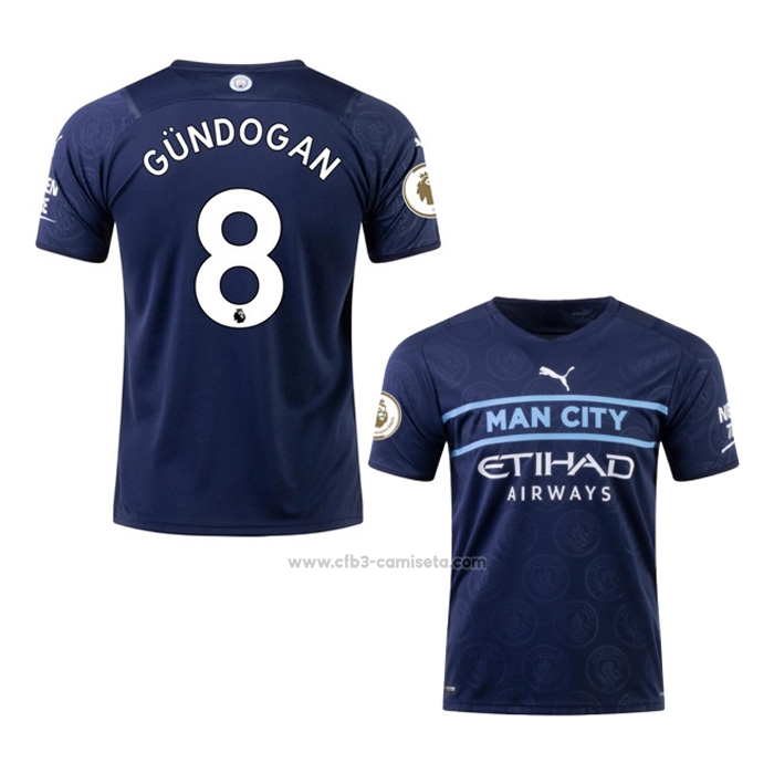 Camiseta Manchester City Jugador Gundogan Tercera 2021-2022